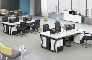 Prima Modern Executive Desk Large Office Brown <strong>Computer</strong> Conference Table Simple Workstation Business Furniture for Home Office - Product Image 3