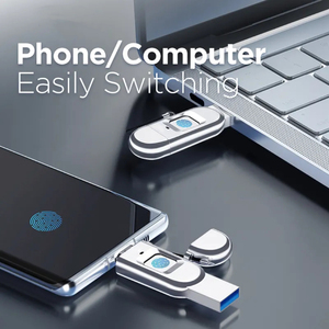 热卖最新16GB-128GB笔式驱动器-C & USB 3.0指纹加密闪存驱动器，适用于电脑记忆棒 - Product Image 5