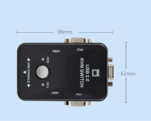 VGA <strong>KVM</strong> <strong>Switch</strong> <strong>4</strong>-port manual converter <strong>4</strong> in <strong>1</strong> out 2 in <strong>1</strong> out 2-port computer USB multiport switcher