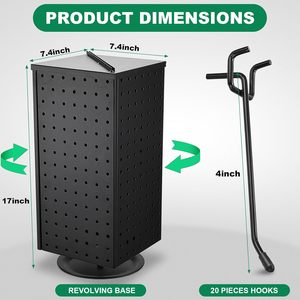 Espositore in metallo a rotazione di 360 gradi per bancone da tavolo al dettaglio - Product Image 3