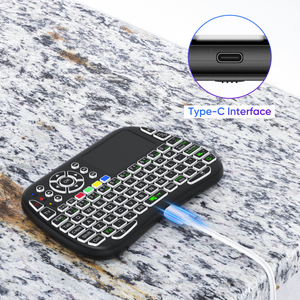 スマートTVプロジェクターTVボックス用のリモコンIR学習機能タッチパッドBTキーボードを備えた新しいM92.4Gミニキーボード - Product Image 4