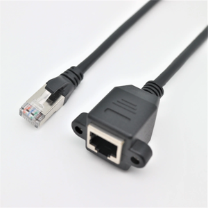 RJ45 8 p8c cavo di rete maschio e femmina hanno due M3 dadi per fissare il cavo personalizzato - Product Image 1