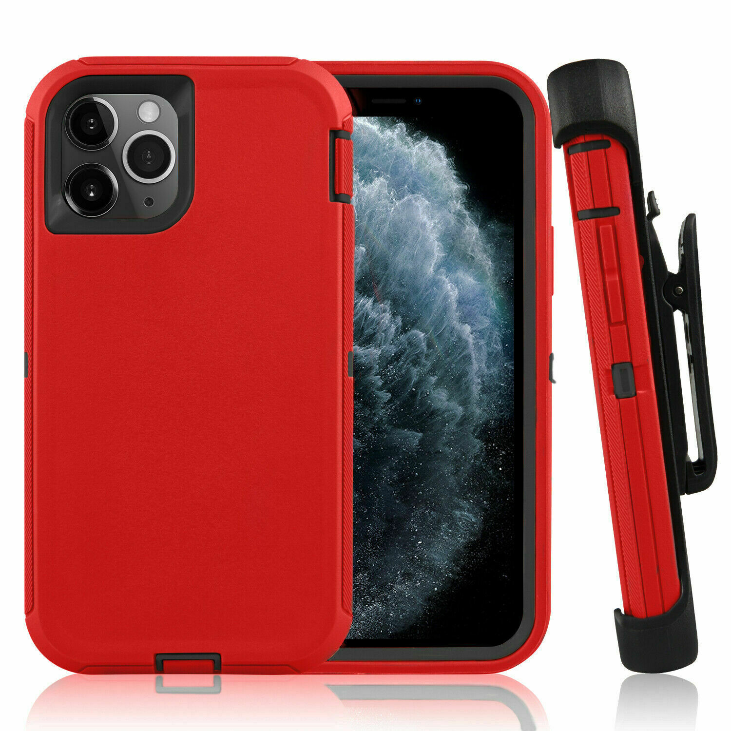 Rojo/negro con clip