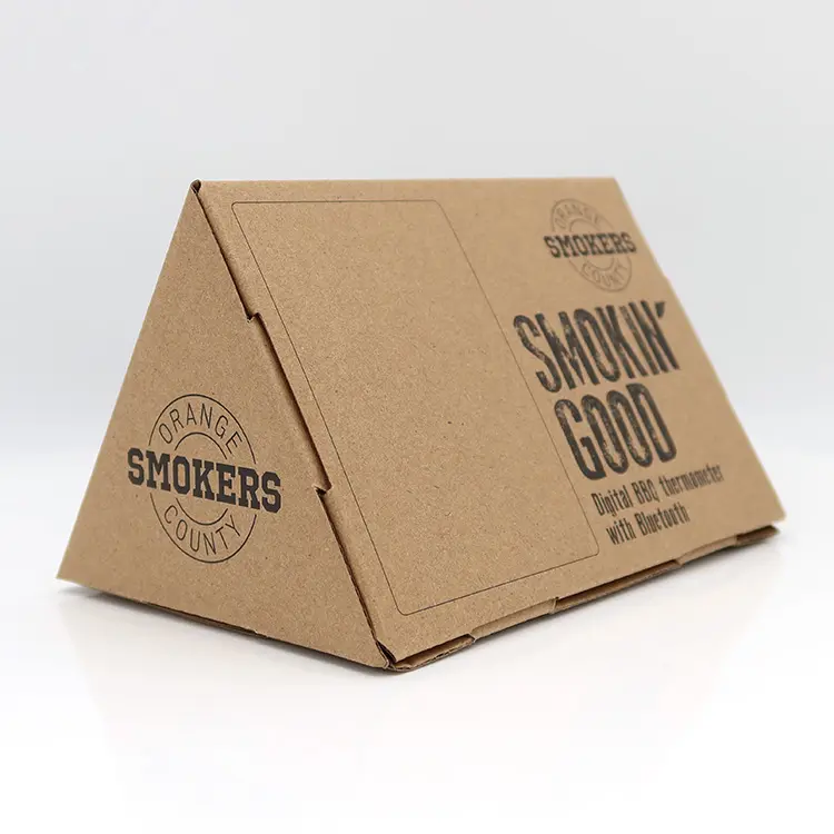 Разумная цена, индивидуальный дизайн, гофрированный картон, треугольная бумажная коробка, перерабатываемая упаковочная коробка, kcraft, почтовая коробка