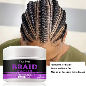Braid <strong>Gel</strong> <strong>Best</strong> Formula Use for Braid Edge Control Locs Twists Cornrows Big Size Extreme <strong>Hold</strong> Conditioning Shine and Jam <strong>Gel</strong> - Product Image 4