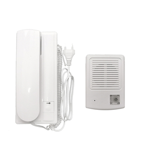 Nuevo diseño 2-cable de audio intercomunicador Casa del sistema de intercomunicación de Audio sistema de timbre de nuevo artículo directa prensa clave de puerta de Audio teléfono para apar