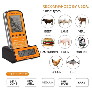 Termómetro digital para barbacoa con pantalla LCD de lectura instantánea inalámbrico y Sensor de dos sondas Sensor de temperatura de alimentos alimentado por batería - Product Image 5