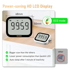 INKBIRD IKT-031 da cucina Timer digitale girevole girevole LCD termometro da cucina Timer magnetico conto alla rovescia con manopola - Product Image 3