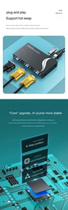 1080P Full HD Auto <strong>KVM</strong> VGA <strong>Switch</strong> <strong>2</strong> <strong>Input</strong> <strong>1</strong> <strong>Output</strong> USB2.0 HDMI Video Switcher Converter for Monitors Keyboard Mouse