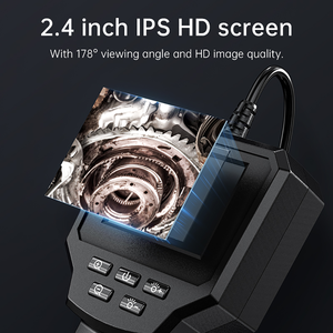 Macchina fotografica di ispezione della conduttura con il cavo di 5M 2.4 pollici IPS boriscopio portatile, LED regolabile per HVAC/impianti idraulici/macchinari