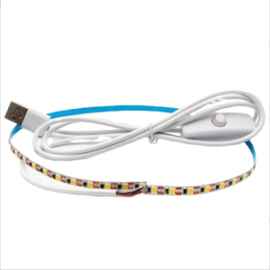 Smd2835 USB Strip Lights 5V Warm White <strong>60</strong>/<strong>120</strong> <strong>LEDs</strong> Tape Lamp With Switch Button 5mm 8mm Narrow Width for TV Background Lighting - Product Image 1