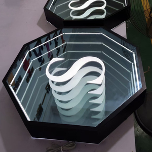 I numeri di illuminazione 3d firmano il segno esterno dello specchio dell'infinito ha portato la lettera Infinity abisso il segno del logo per le imprese - Product Image 2
