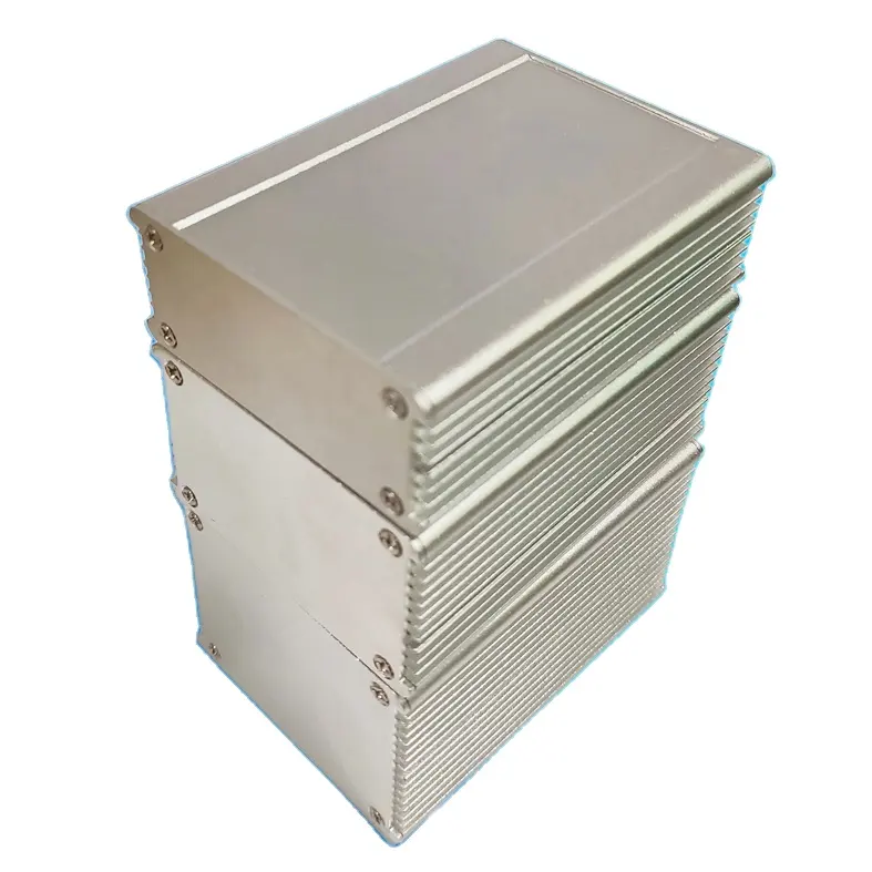 Caixa de alumínio para instrumentos de fiação, caixa de alumínio com fenda de metal, 80*61*26/38/48mm