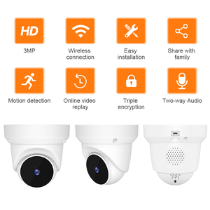 图雅3MP IP网络摄像机WIFI摄像机带图雅和智能生活户外图雅摄像机 - Product Image 6