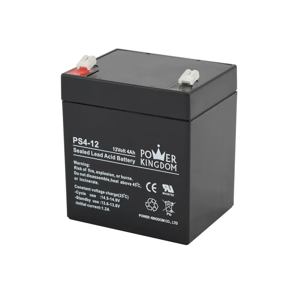 Batería de plomo ácido de alta calidad, 12V 4 h H, utilizada en sistemas de seguridad, juguetes y dispositivos electrónicos portátiles