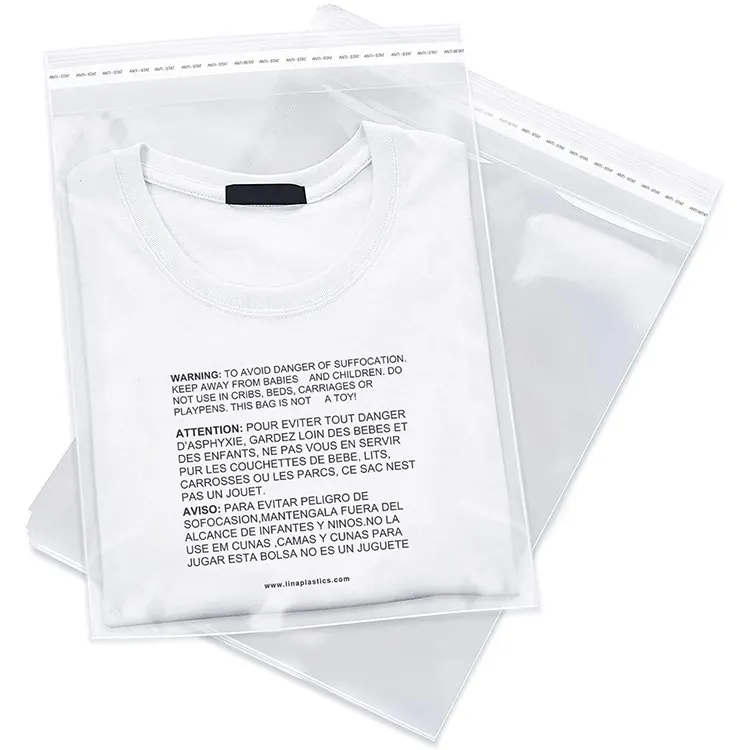 Ecológico impermeable Ropa Accesorios embalaje plástico transparente autoadhesivo Opp bolsa para embalaje