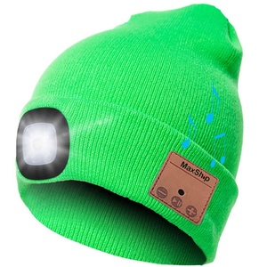 Không Dây Thông Minh <span class=keywords><strong>Bluetooth</strong></span> 5.0 Tai Nghe Âm Nhạc Đan <span class=keywords><strong>LED</strong></span> Ánh Sáng Beanie Headphone Loa Hat Loa Cap - Product Image 6