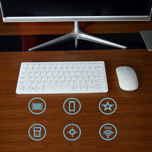 Mini teclado y ratón inalámbricos, alta calidad, personalizable, portátil, Mini teclado inteligente externo - Product Image 6