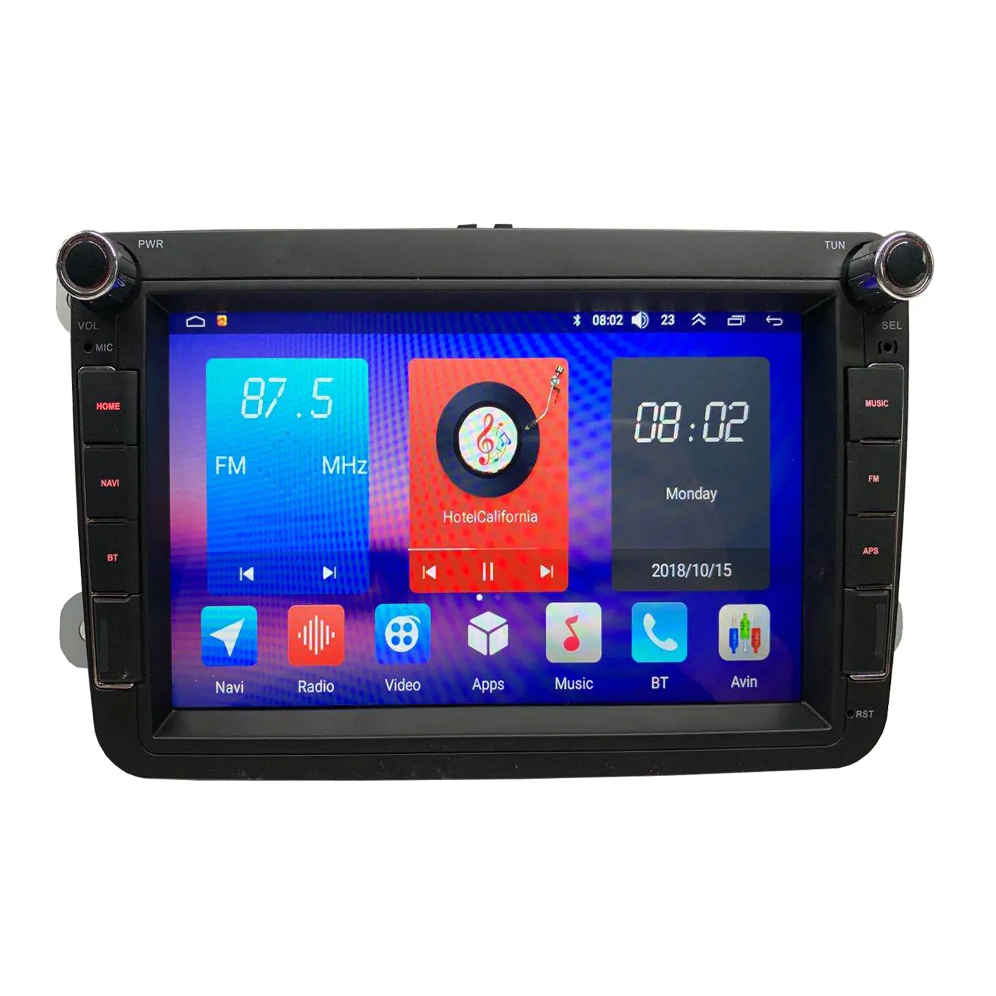 Android 10.0 jogador do carro dvd para Volkswagen polo jetta passat b6 tiguan double din som do carro um din silm com carplay