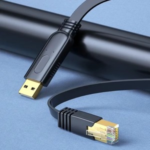 Cavo Console seriale USB RS-232 a RJ45 adattatore per Cisco Router ginepro configurazione portatile uso 1.8m 3m - Product Image 1