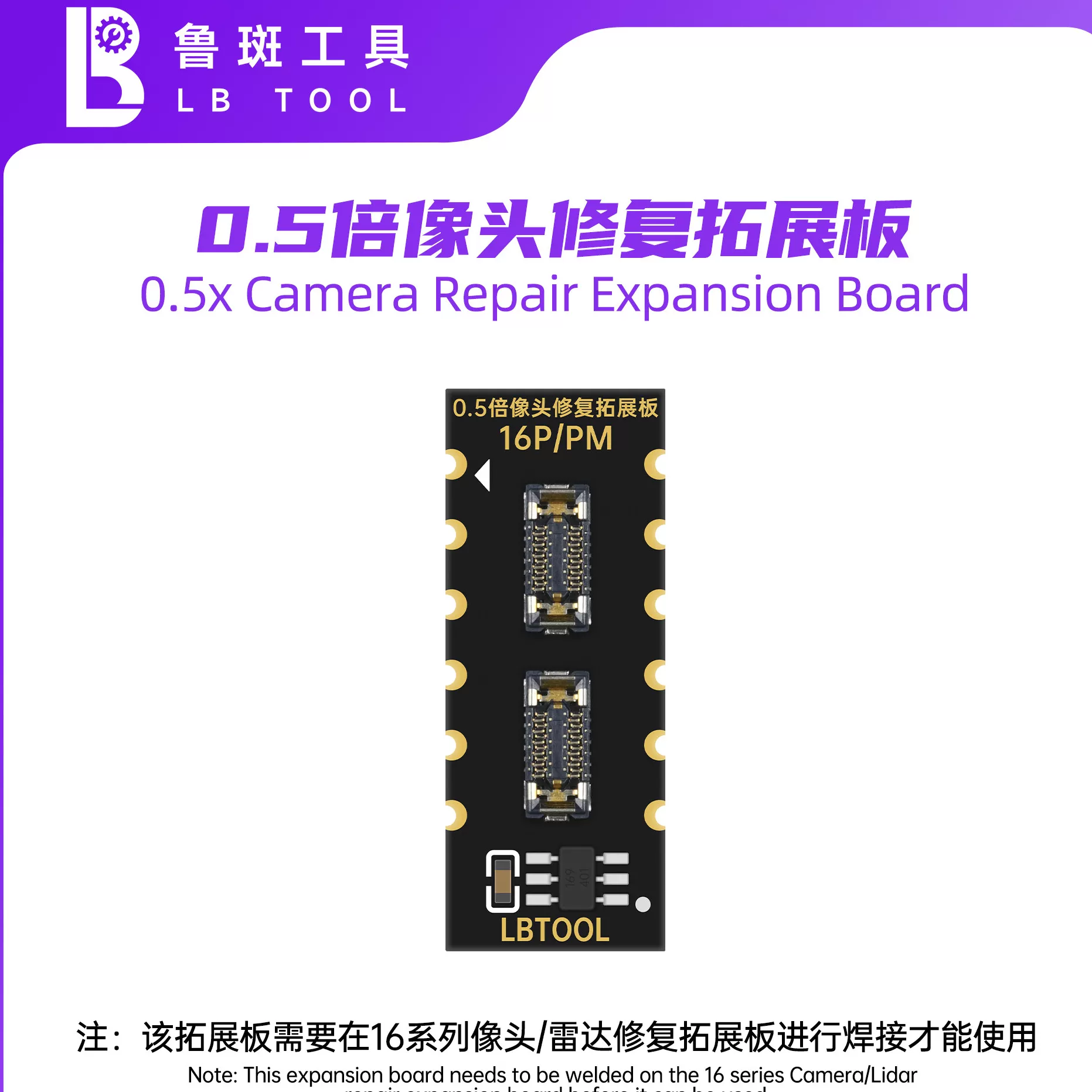 Luban L3/L3MINI Camera Expansion Board 16P/PM (0.5x)