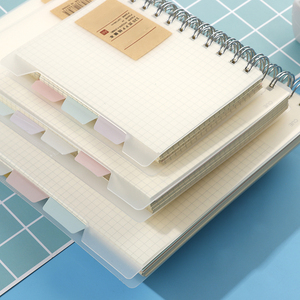 LABON-Agenda planificadora A5 B5 personalizable, cuaderno con cubierta transparente de PP, cuadernos con divisor de pestaña de índice colorido - Product Image 2