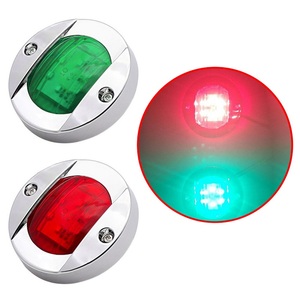12V 24v Blue/ White Marine Boat <strong>Transom</strong> <strong>LED</strong> Stern Light Round Cold White <strong>LED</strong> Tail Lamp Yacht Accessory - Product Image 1