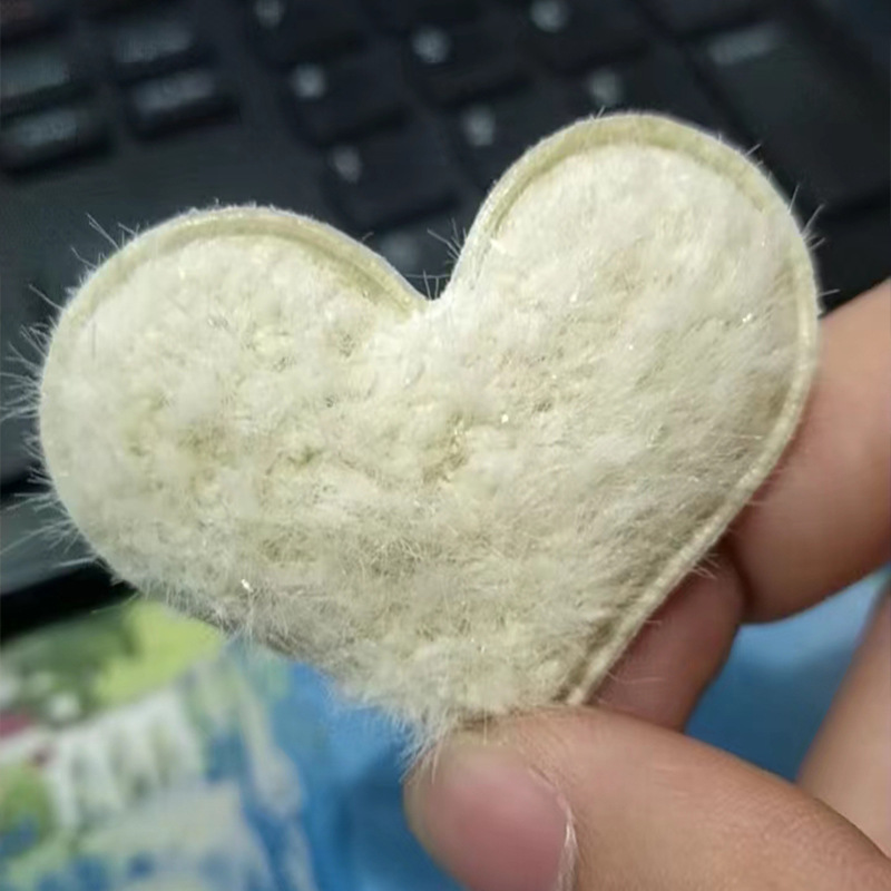 Heart-shaped creamy yellow