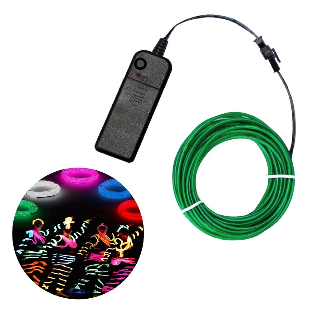 Custom Logo Wholesale EL Wire Light Kit with Battery Pack