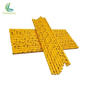 顶级定制设计纸吸管调味彩色条纹纸吸管 - Product Image 4