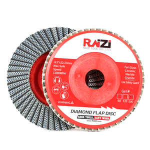 RAIZI 4.5 Inch / 115mm Silicon Carbide &amp; Electroplated Diamond Flap <strong>Disc</strong>