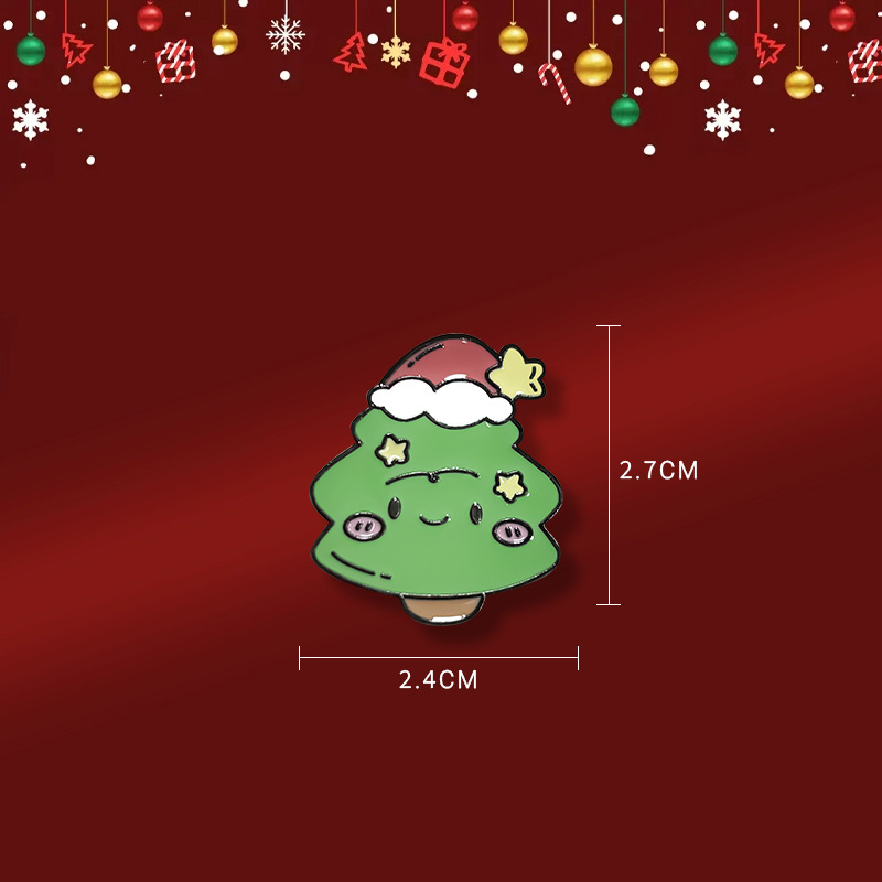 Christmas tree smiley face