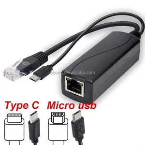 マイクロUSBギガビット2.5G PoEスプリッター出力12V 3A 36w IEEE802.3BT標準1000Mbps 2.5Gパワーオーバーイーサネットスプリッター - Product Image 2