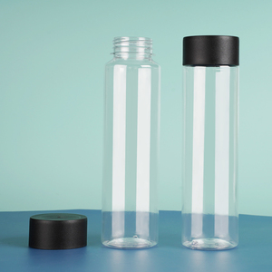 BPA Free 250ml-500ml Round Plastic PET Juicer <strong>Bottle</strong> for Orange Fruit Milk Tea Beverages With <strong>Custom</strong> Logo Screw Cap for Packing - Product Image 3
