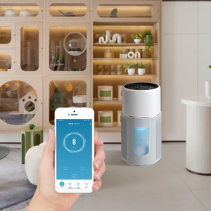 Aplikasi TUYA penghilang bau rambut fungsi WIFI Filter HEPA pemurni udara hewan peliharaan pintar ruangan portabel - Product Image 6