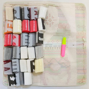 ラッチフックキットDIY枕カバー手工芸品プリント刺Embroideryセットかぎ針編み針仕事工芸品 - Product Image 5