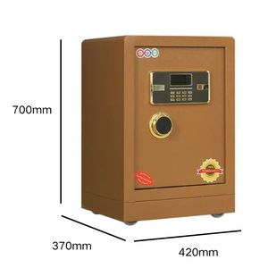 Cerradura inteligente antirrobo de seguridad de acero pesado, reloj de oficina en casa, caja de seguridad ignífuga con sistema de alarma de compartimento superior oculto - Product Image 2