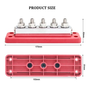 บล็อกขั้วต่อสายไฟ M10 48V DC 4-POST 3/8 "600A สำหรับงานหนัก - Product Image 2