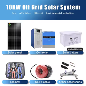 景孙完整太阳能系统5KW 8KW 10KW离网太阳能发电系统带铅酸蓄电池支持定制 - Product Image 3