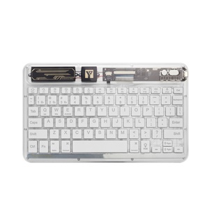 Inalámbrico para Bluetooth Teclado ergonómico con retroiluminación RGB para iPad Air Pro 11 13 2024 2025 M4 Diseño transparente Nuevo producto - Product Image 3