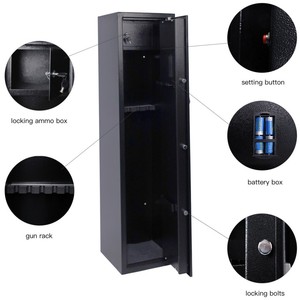 Cổ Điển Lưu Trữ 8 Súng Kim Loại Súng Tủ Bền Dài Súng An Toàn Hộp Với Điện Tử Kỹ Thuật Số Khóa - Product Image 2