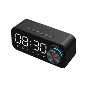Promoção Melhor Preço Hot Selling Music Player Led <span class=keywords><strong>Bluetooth</strong></span> <span class=keywords><strong>Speaker</strong></span> Com Display Digital Tf Card Desk Table Alarm Clock <span class=keywords><strong>Speaker</strong></span>