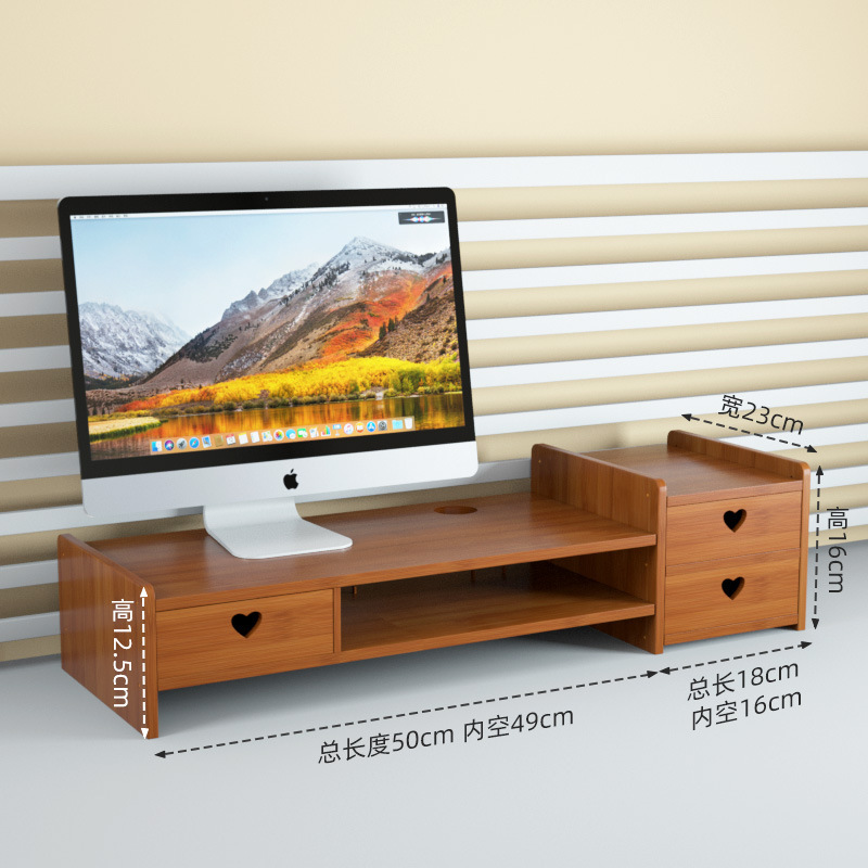 Three-piece brown heart-shaped drawer