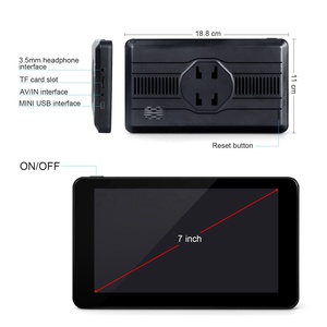 Tragbarer 7-Zoll-LCD-Automonitor GPS Android Auto Display RGB Stereo Rückspiegel USB-Fernbedienung-OEM Dashboard Desktop - Product Image 5