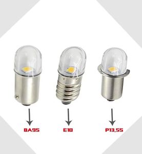 ไฟเตือน LED 1W P13.5S E10ไฟ DC3V ประหยัดพลังงานหลอดไฟ3V 4.5V 6V 12V - Product Image 5