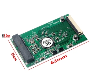mSATA至CE ZIF Riser板适配器迷你SATA mSATA PCIE固态硬盘至40针1.8英寸ZIF固态硬盘转换器卡 - Product Image 5