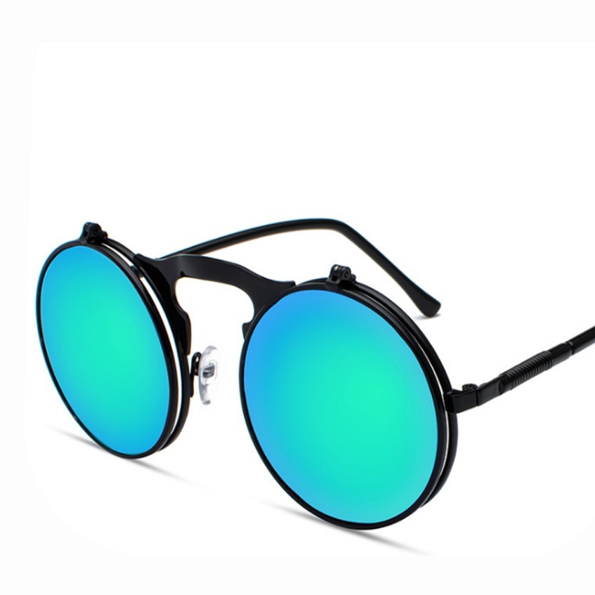 Black frame-green reflective c8