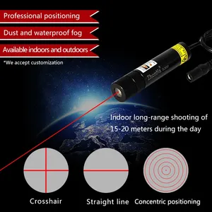 Anel de luz vermelha módulo laser grande módulo circular de entrada de energia tensão DC3V 5 localizador concêntrico infravermelho 100mW