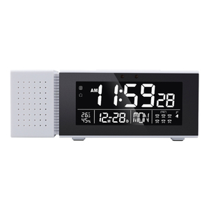 Anzeige Tag Datum Zeit Woche Temperatur Luft feuchtigkeit Alarm Wecker für Schlafzimmer 7 Farben. - Product Image 1