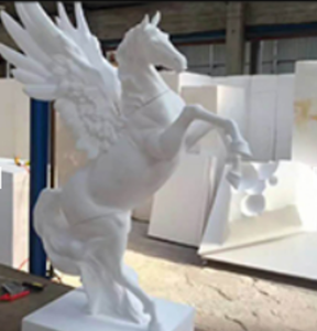 Enrutador CNC estatua escultura que hace la máquina espuma de madera con columna móvil pórtico 3D Venta caliente 5 ejes - Product Image 6